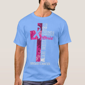 T-shirt Je peux faire toutes choses par le Christ Croix ro