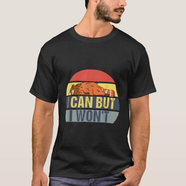 T-shirt Je Peux, Mais Je Ne Vais Pas Red Panda (Devant)