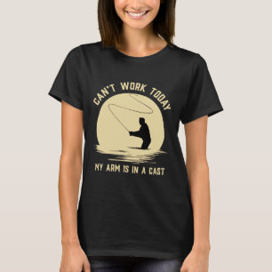 T-shirt Je Peux Travailler Aujourd'Hui Mon Bras Est Dans L