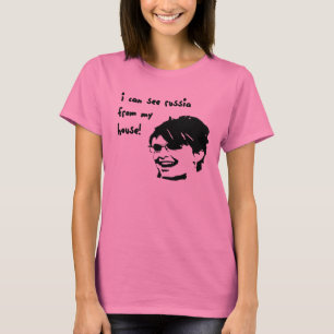 T-shirt Je peux voir la Russie de la chemise de mes femmes