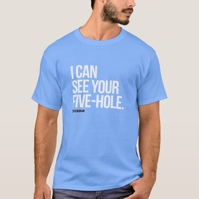 T-shirt Je peux voir votre cinq trou 2 (Devant)