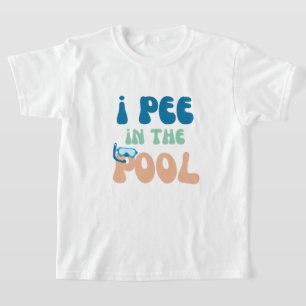 T-shirt je pisse dans la piscine drôle de nager pour nager
