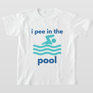 T-shirt je pisse dans la piscine drôle de nager pour nager