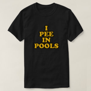 T-shirt Je pisse dans les piscines drôle nager vacances d'