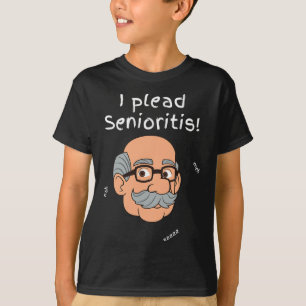 T-shirt Je plaide Senioristis. Vieil homme senior femme vi