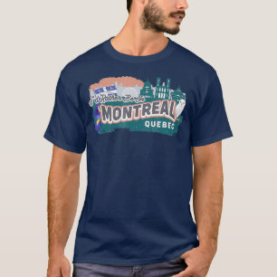 T-shirt Je Plais Être À Montréal Québec Souvenir Vinta