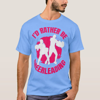 T-shirt Je Plais Être Cheerleader Pom-pom girl cadeau fill