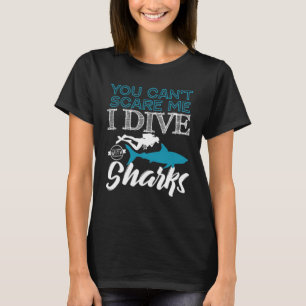 T-shirt Je Plonge avec des requins