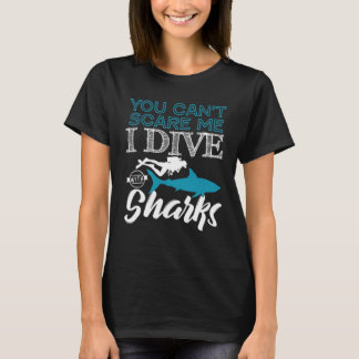 T-shirt Je Plonge avec des requins