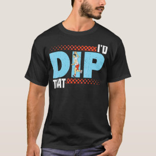 T-shirt Je plongerais ce gaga de balle de Dodgeball jeu 1