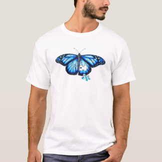 T-shirt Je Porte Bleu Pour Sensibilisation sur l'autisme B
