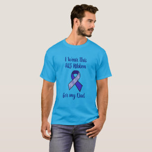 T-shirt Je porte ce ruban ALS pour ma chemise papa