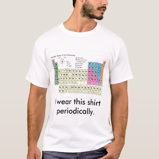 T-shirt Je porte cette chemise périodiquement. (Devant)