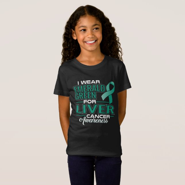 T-Shirt JE PORTE DE L'ÉMERAUDE VERT POUR LA SENSIBILISATIO (Devant entier)