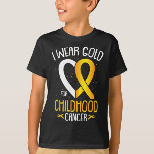 T-shirt Je Porte De L'Or Pour Guerrier De Sensibilisation 