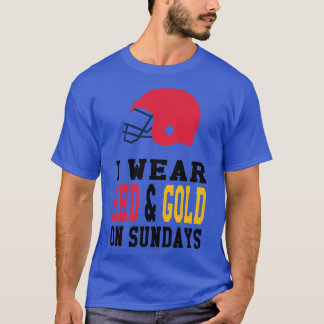 T-shirt Je porte de l'or rouge le dimanche