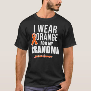 T-shirt Je Porte De L'Orange Pour Ma Sensibilisation À La 