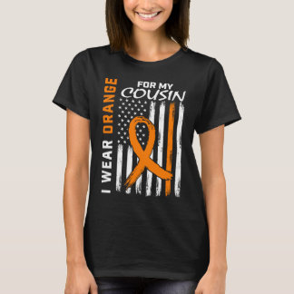 T-shirt Je Porte De L'Orange Pour Mon Écran De Sensibilisa