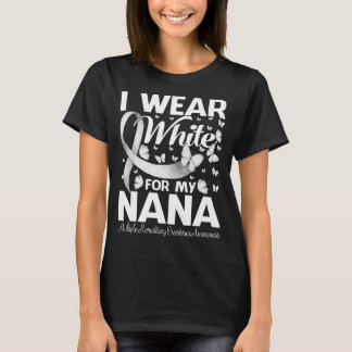 T-shirt Je Porte Du Blanc Pour Ma Nana Multiple Héréditair