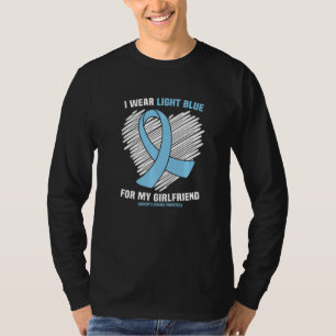 T-shirt Je Porte Du Bleu Léger Pour Girlfriend Addisonu201