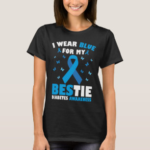 T-shirt Je Porte Du Bleu Pour Ma Bestiole Sensibilisation