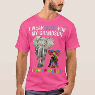 T-shirt Je Porte Du Bleu Pour Ma Sensibilisation sur l'aut