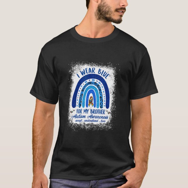 T-shirt Je Porte Du Bleu Pour Ma Sensibilisation sur l'aut (Devant)
