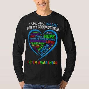 T-shirt Je Porte Du Bleu Pour Ma Sensibilisation sur l'aut