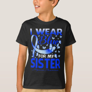 T-shirt Je Porte Du Bleu Pour Ma Soeur Alopecia