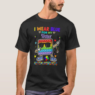 T-shirt Je Porte Du Bleu Pour Ma Soeur Sensibilisation sur