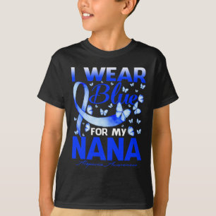 T-shirt Je Porte Du Bleu Pour Mon Bouton De Sensibilisatio