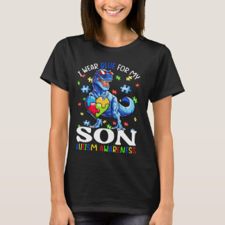 T-shirt Je Porte Du Bleu Pour Mon Fils Sensibilisation sur