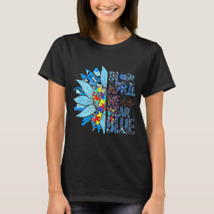 T-shirt Je Porte Du Bleu Pour Mon Frère Sensibilisation su