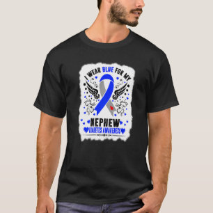 T-shirt Je Porte Du Bleu Pour Mon Mois De Sensibilisation