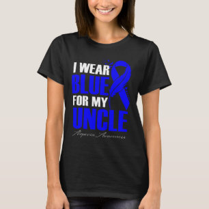 T-shirt Je Porte Du Bleu Pour Mon Oncle Alopecia