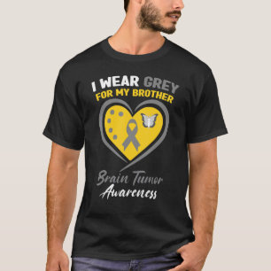 T-shirt Je Porte Du Gris Pour Ma Connaissance De La Tumeur