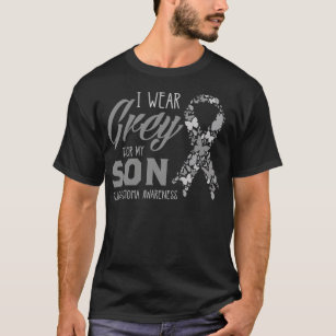 T-shirt Je Porte Du Gris Pour Mon Fils Glioblastoma Sensib