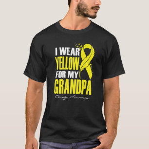 T-shirt Je Porte Du Jaune Pour Ma Fête De Sensibilisation