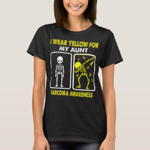 T-shirt Je Porte Du Jaune Pour Ma Tante SARCOMA CONSCIENCE
