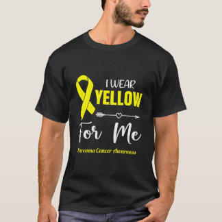 T-shirt Je Porte Du Jaune Pour Moi Pour La Sensibilisation
