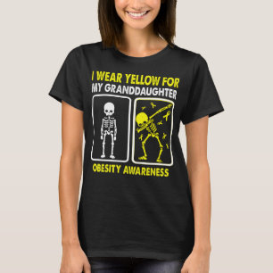 T-shirt Je Porte Du Jaune Pour Mon Bébé OBÉSITÉ