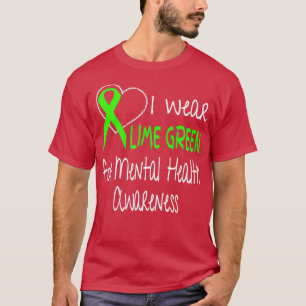 T-shirt Je Porte Du Lime Vert Pour Sensibiliser La Santé M