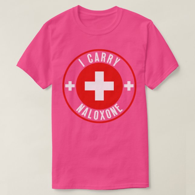 T-shirt Je porte du naloxone 31 (Design devant)
