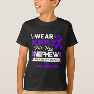 T-shirt Je Porte Du Purple Pour Ma Fière Népalaise De Notr