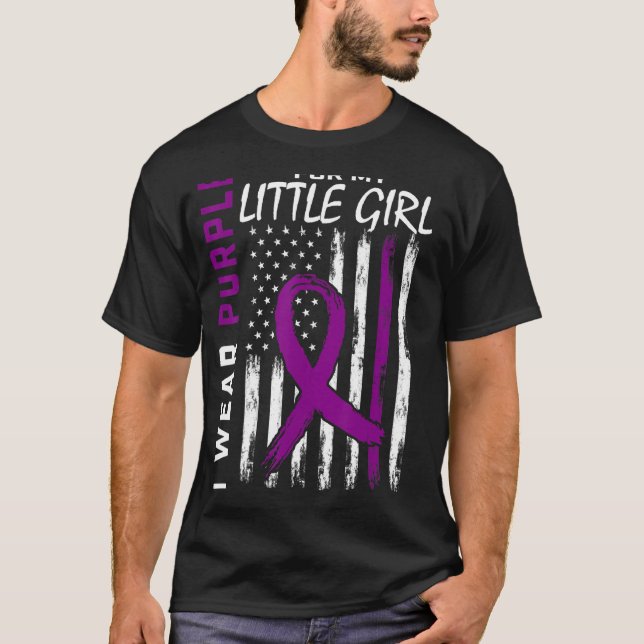 T-shirt Je Porte Du Purple Pour Mes Petites Épileptes (Devant)