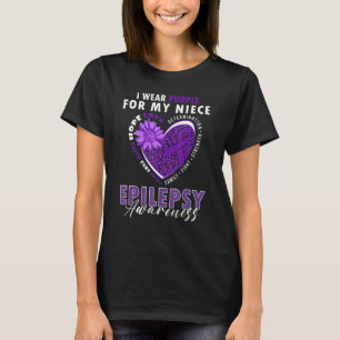 T-shirt Je Porte Du Purple Pour Mon Soutien De Sensibilisa
