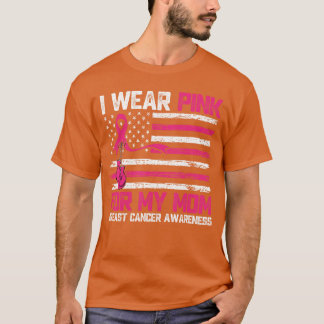 T-shirt Je porte du rose pour la sensibilisation au cancer