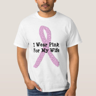 T-shirt Je porte du rose pour ma femme Chemise pour hommes