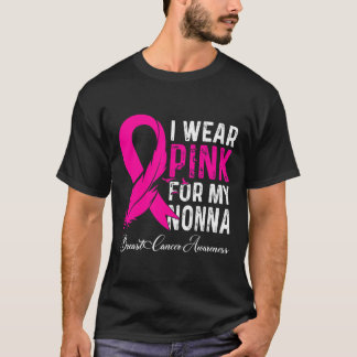 T-shirt Je Porte Du Rose Pour Ma Nonna Sensibilisation Au