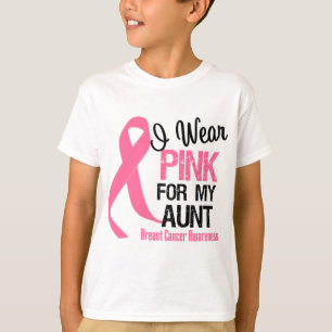 T-shirt Je Porte Du Rose Pour Ma Tante